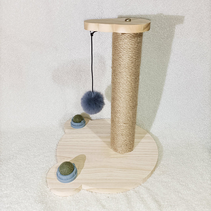 Solid Wood Turntable Bite Resistant Pet Toy